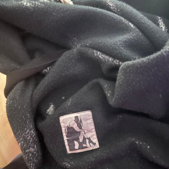 Rick Owens Drkshdw Knit Sweatshirt Pullover Hoodie with Flames - Picture 4 of 7